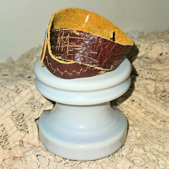 Beetlejuice Goth Jewelry Leather Wrap Bracelet I Myself Am Strange And Unusual - Picture 9 of 10